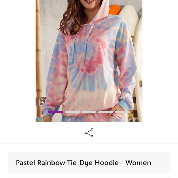 Women's Tye-dye sweatshirt - Picture 6 of 6